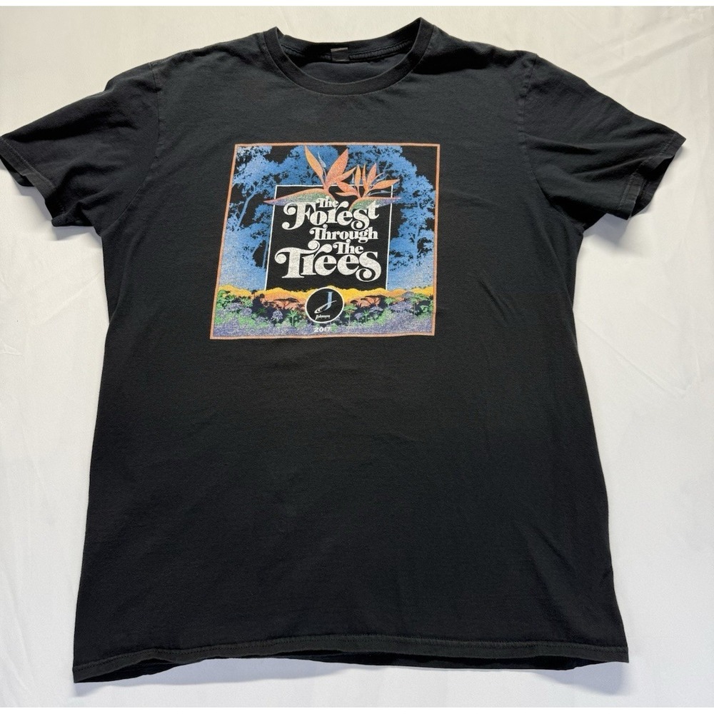 Johnny Was "The Forest‎ Through The Trees" Graphic T-Shirt Black Men's Large